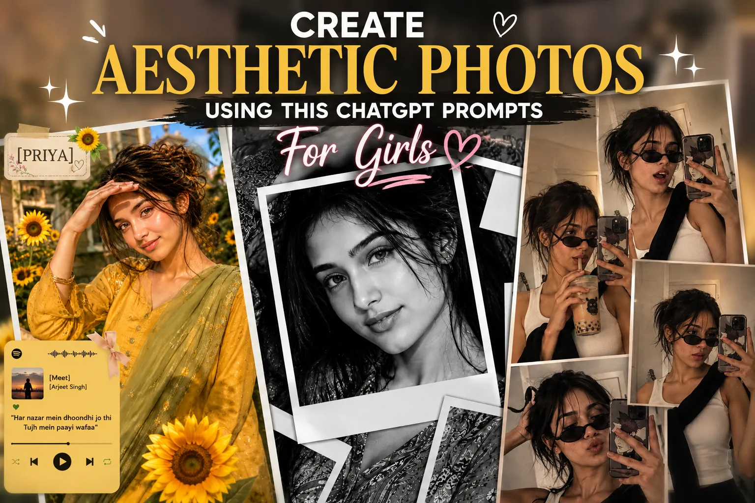 Aesthetic ChatGPT Photo Prompts for Girls example