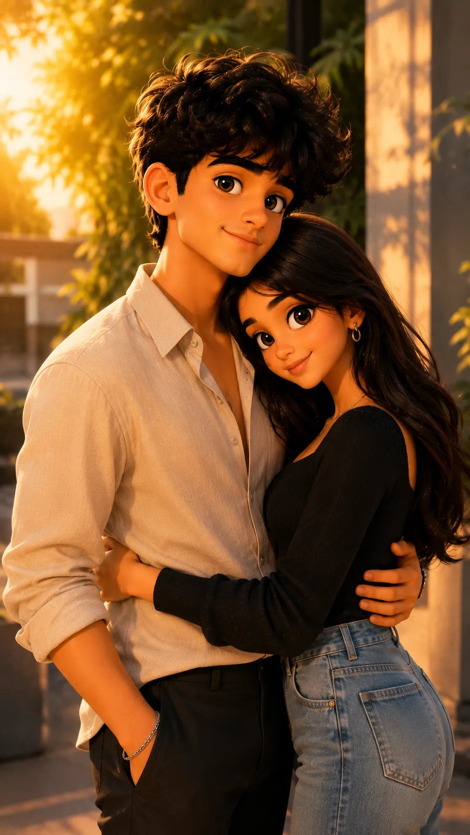 3D Pixar Couple AI Photo Prompts