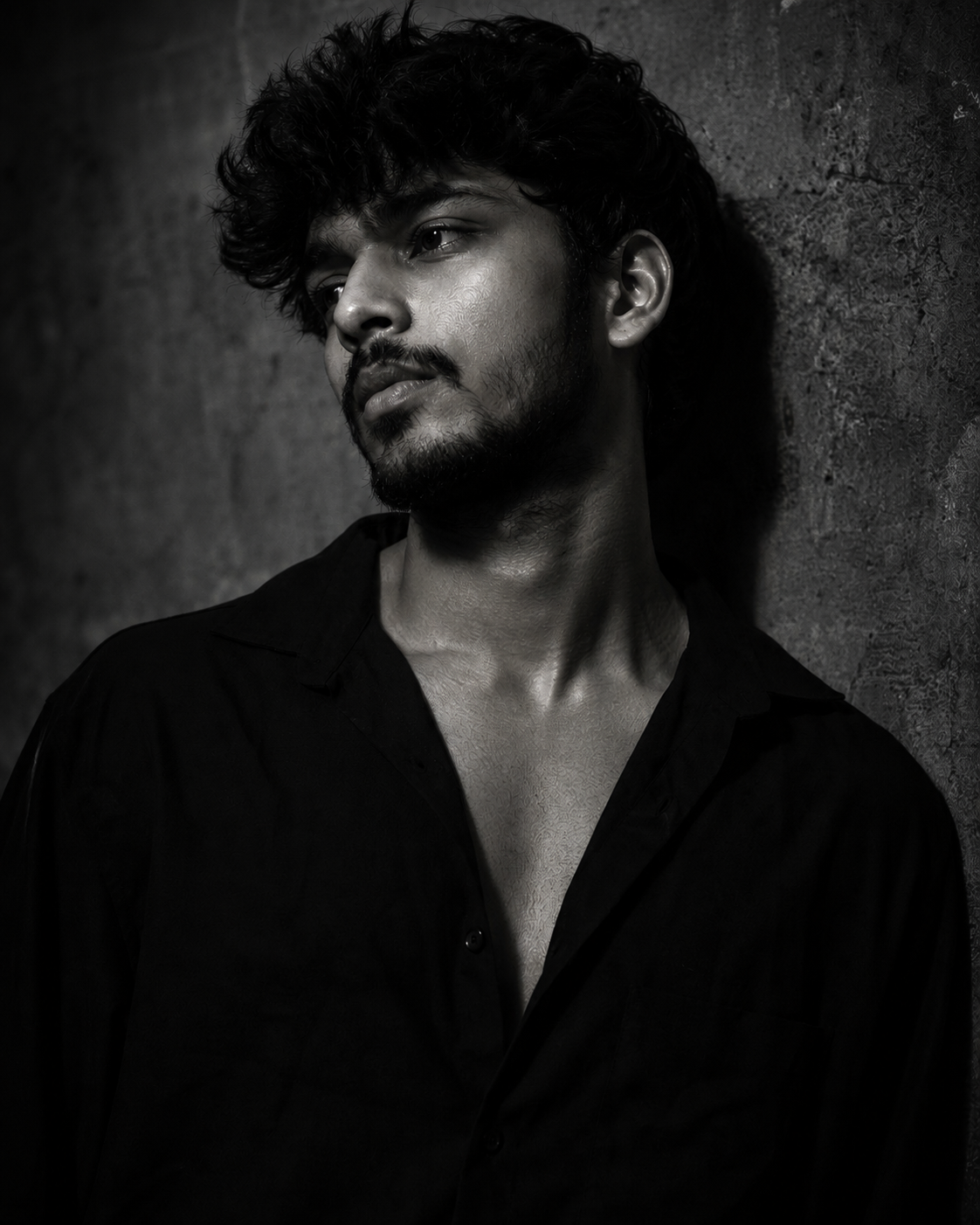 Ultra-Realistic Dark Portrait AI Prompt result example