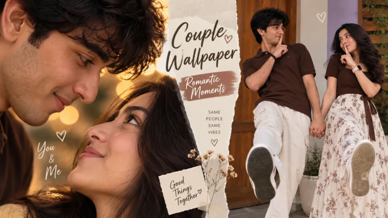 Romantic couple photo prompt featuring a couple in an intimate face-to-face pose with dreamy golden lighting